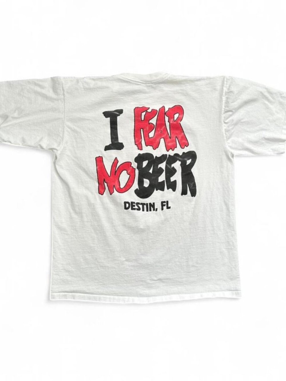 Vintage 90s No Fear Beer Parody Florida Graphic T-Shirt Men's XL